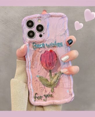 Premium Oil Painting Flower iPhone Case