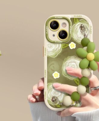 New Green Rose Bracelet iPhone Case