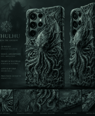 Handmade 3D Textured Cthulhu Phone Case