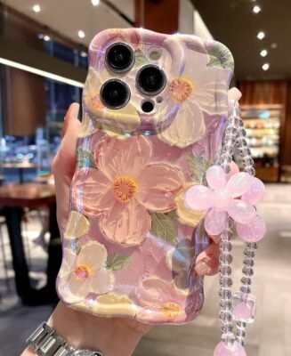 Gentle Oil Painting Flower iPhone Case