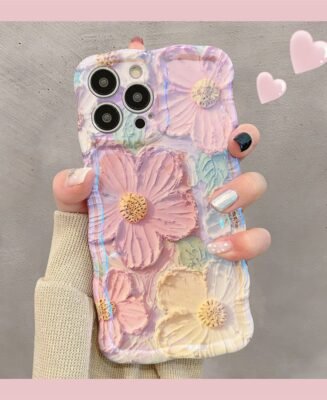 French Retro Oil Painting Flower iPhone Cases