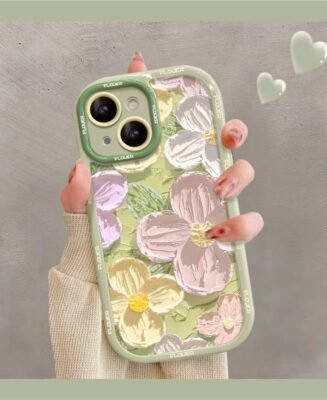 Oil Painting Flower iPhone Cream Case