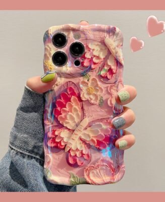 Colorful Butterfly Flower iPhone Case