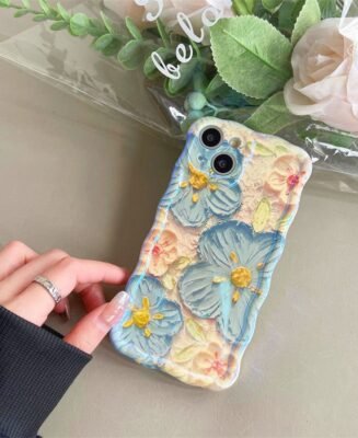 Oil Painting Flowers iPhone Case